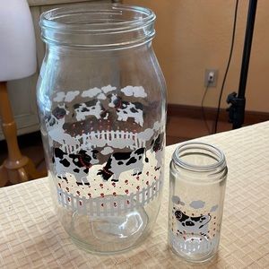 Glass jars w/graphics